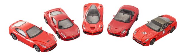 Bburago 5 voitures Ferrari Race & Play