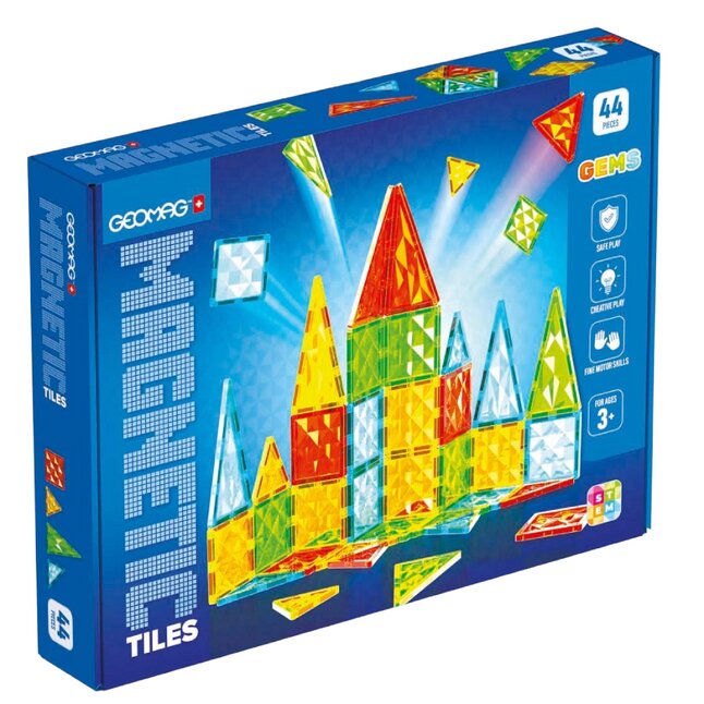 Geomag Magnetic Tiles Gem colors 44