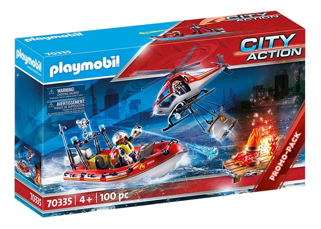 playmobil city action pompier