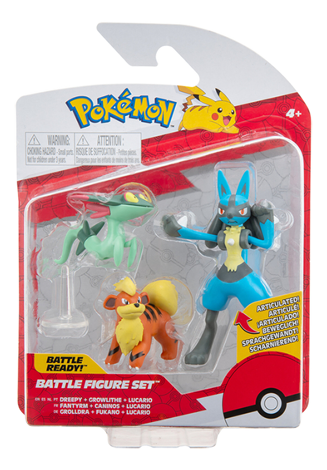 Figurine Pokémon Battle Figure Set Series 12 Fantyrm + Caninos + Lucario, Commandez facilement en ligne