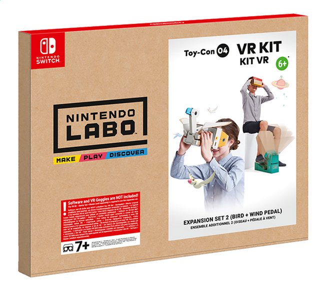 Nintendo Switch Labo Kit VR - Extension avec pédale à vent + oiseau FR/NL