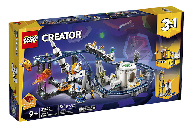 LEGO Creator 3 en 1 31142 Les montagnes russes de l'espace