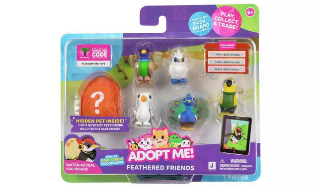 Jazwares Set de jeu Adopt Me! Multipack gevederde vrienden - 6 pièces
