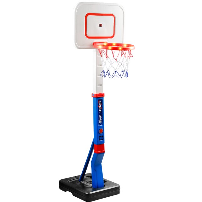 Basketbalbord op voet met scorebord