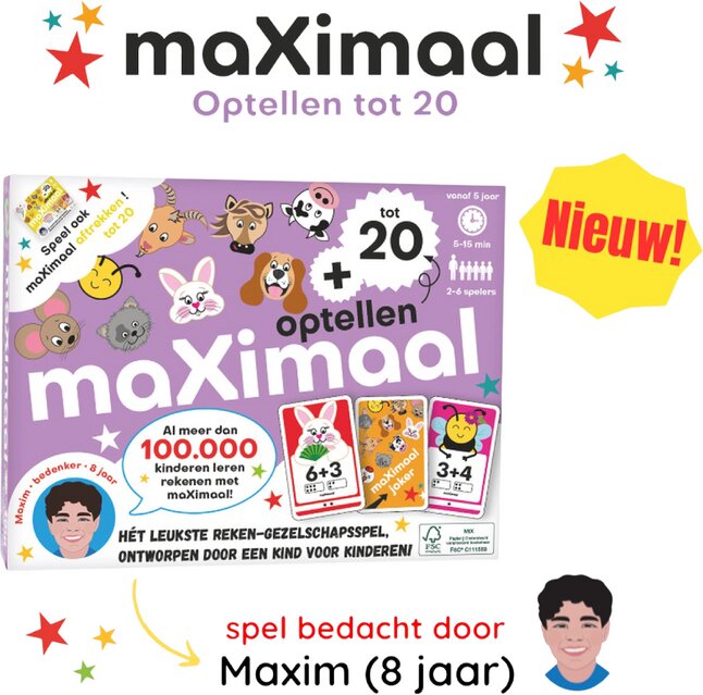 Spel Maximaal Optellen tot 20