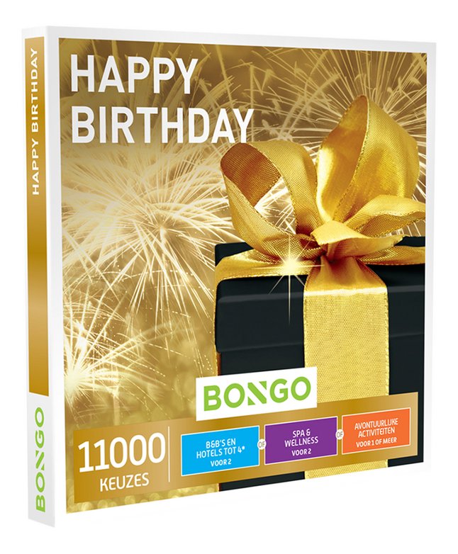 Bongo cadeaubon Happy Birthday 99,90