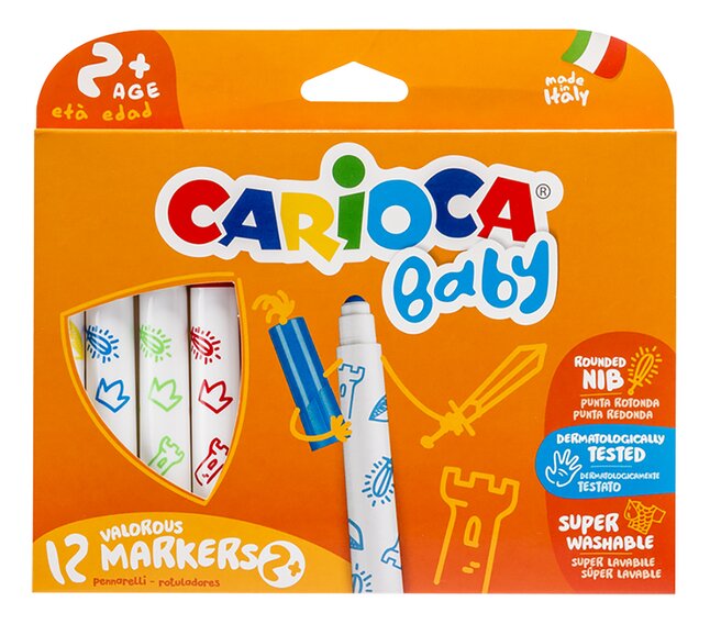 Carioca Baby feutres Jumbo - 12 pièces