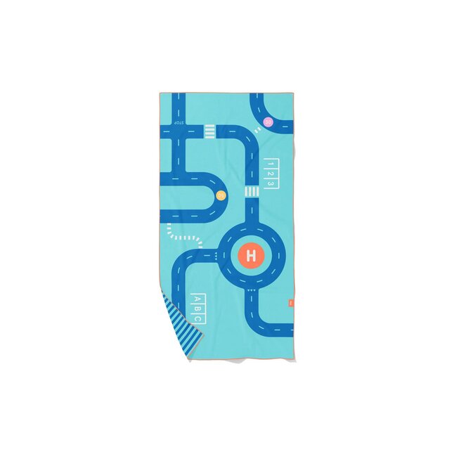 Serviette Quut Playtowel Road Lg 70 x L 140 cm
