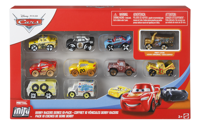 Voiture Disney Cars Derby Racers Series 10 pièces
