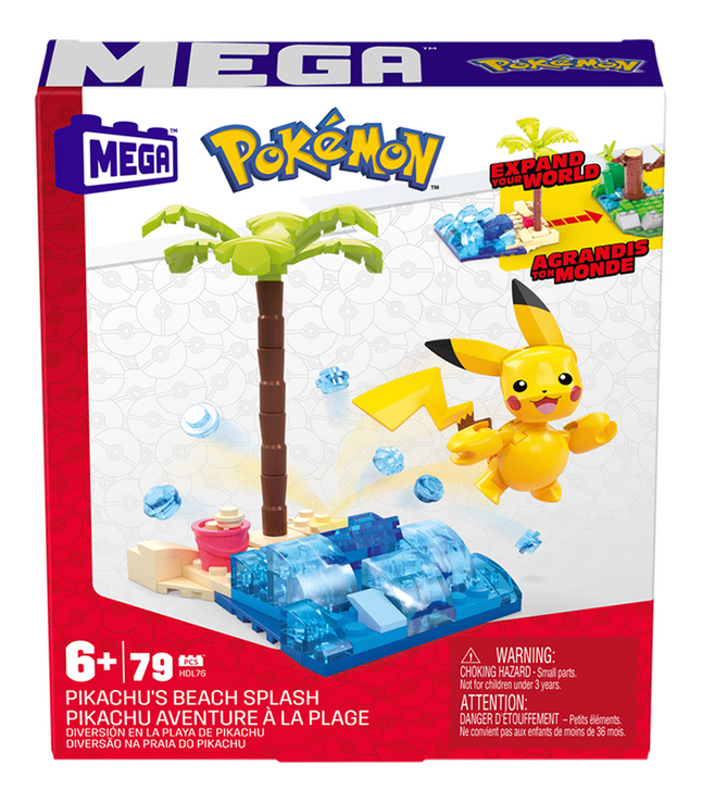 MEGA Construx Pokémon Adventure Builder - Pikachu aventure à la plage
