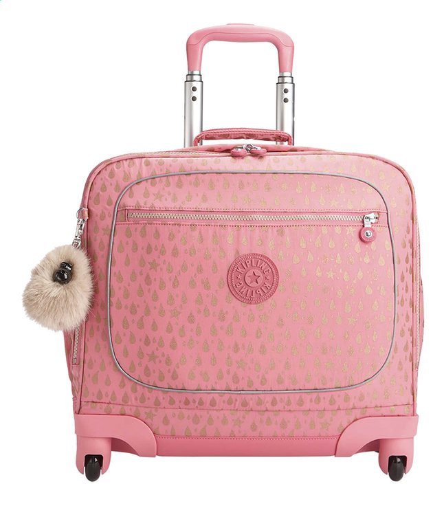 Kipling Trolley Boekentas Manary Pink Gold Drop 42 Cm