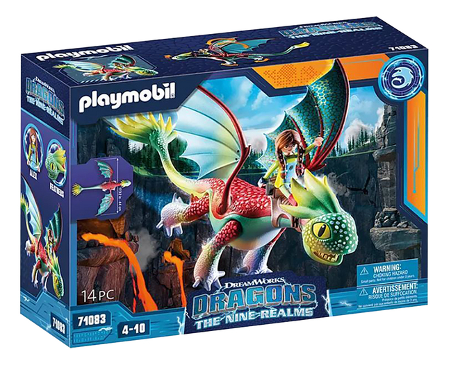 PLAYMOBIL Dragons 71080 The Nine Realms - Feathers & Alex