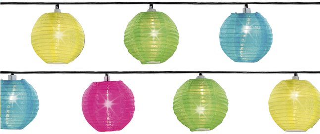 Slingerverlichting led Chinese lantaarn 20 lampjes