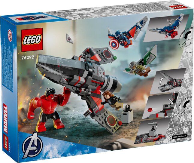 LEGO Marvel Captain America vs Hulk rouge 76292