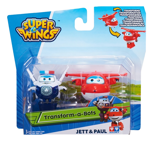 palm door elkaar haspelen Wiskunde Figuur Super Wings Transform-a-Bots Jett & Paul kopen? | Bestel eenvoudig  online | DreamLand