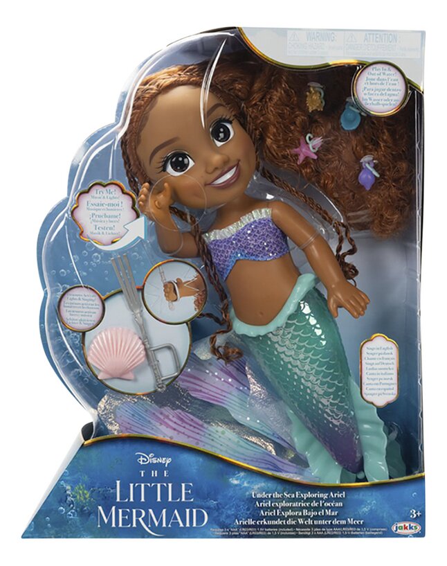 Poupée Disney La Petite Sirène Ariel avec son et lumière, Commandez  facilement en ligne