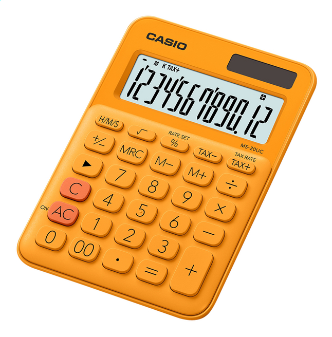 Beheren Vuil speler Casio rekenmachine Colorful MS-20UC geel kopen? | Bestel eenvoudig online |  DreamLand