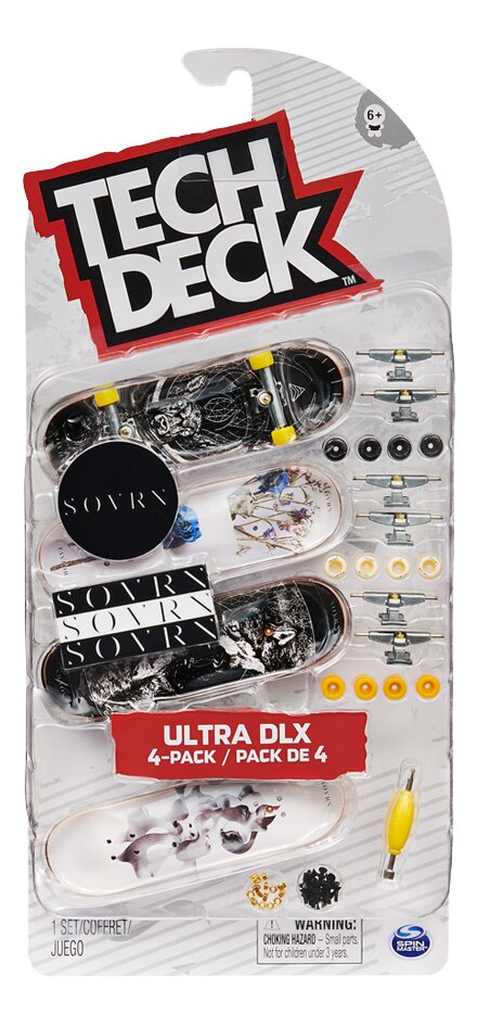Teck Deck - Pack de 1 Mini Finger Skate à personnaliser Spin