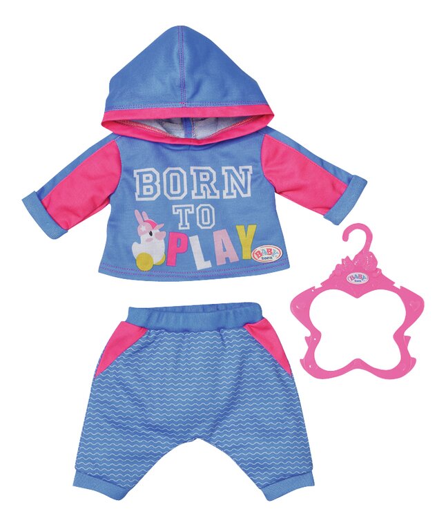 BABY born ensemble jogging bleu - 43 cm