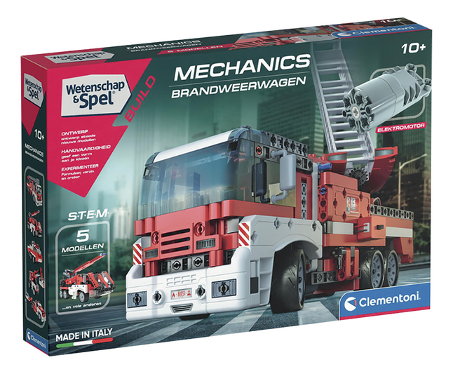 Clementoni Wetenschap & Spel Mechanics - Brandweerwagen