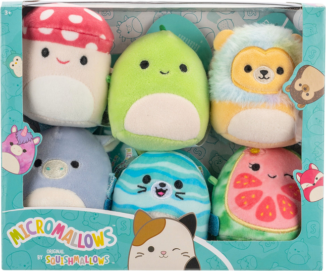 Squishmallows Peluche Pluche MicroMallows 6-pack 6 cm