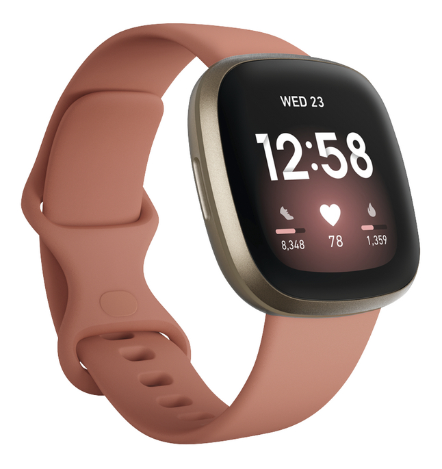 Fitbit montre connectée Versa 3 rose/doré