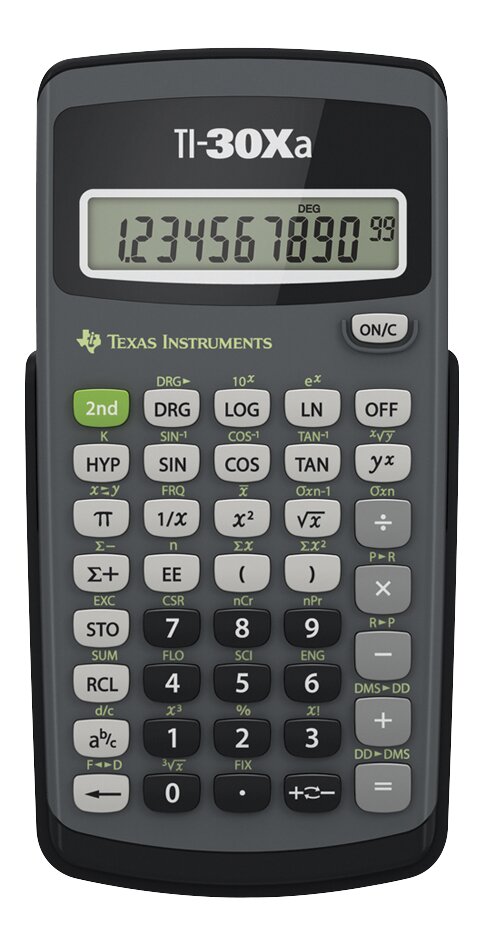 Texas Instruments rekenmachine TI-30XA