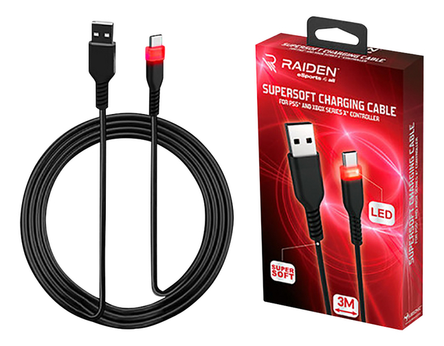 Raiden oplaadkabel + Data Transfer kabel voor PS5